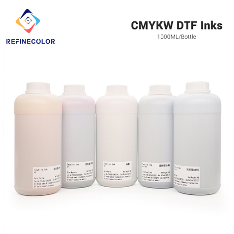 Tintas DTF de qualidade CMYK branco 5 cores 500ml/1000ml com preço de atacado