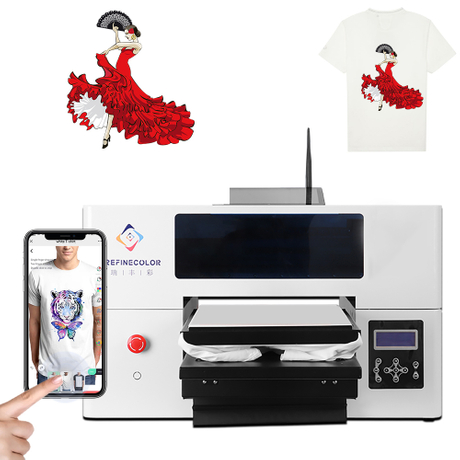 Impressora de cabeça única Wifi A3 DTG de 11,5' direta para máquina de impressão de camisetas de vestuário