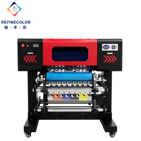 2024 nova chegada refinecolor 60cm uv dtf impressora epson i1600u1/i3200u1/xp600 rolo para rolo impressão copo envoltório adesivos de transferência